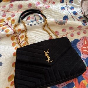 Faux Yves Saint Laurent Black Quilted Women's Bag